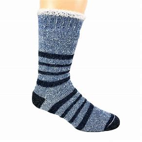 BLUE STRIPED COMFORT SOCKS 