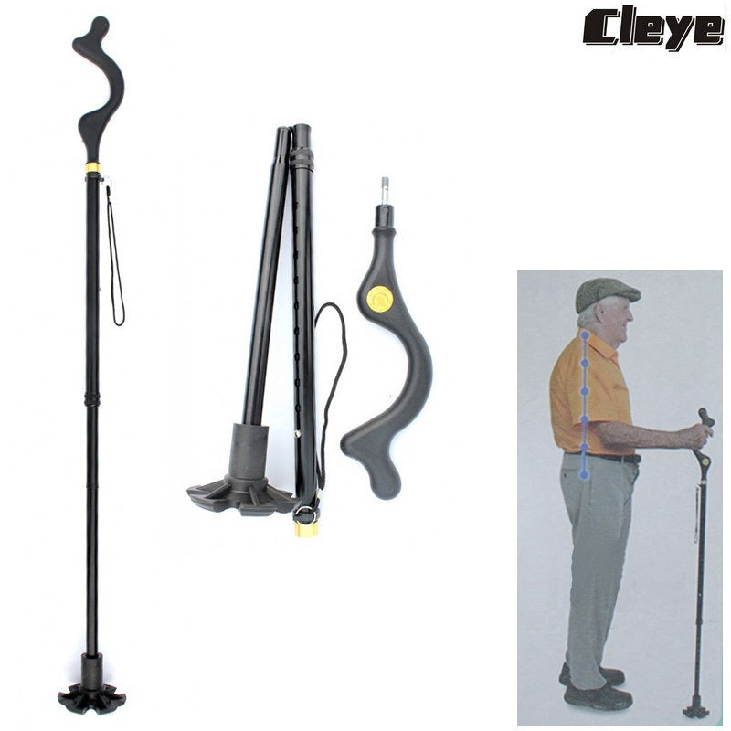 posture cane climbing assist cane multifunctional elderly cane folding cane