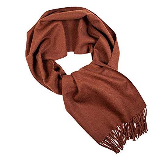 Great Natural Alpaca 100% baby alpaca scarf chocolate brown color 