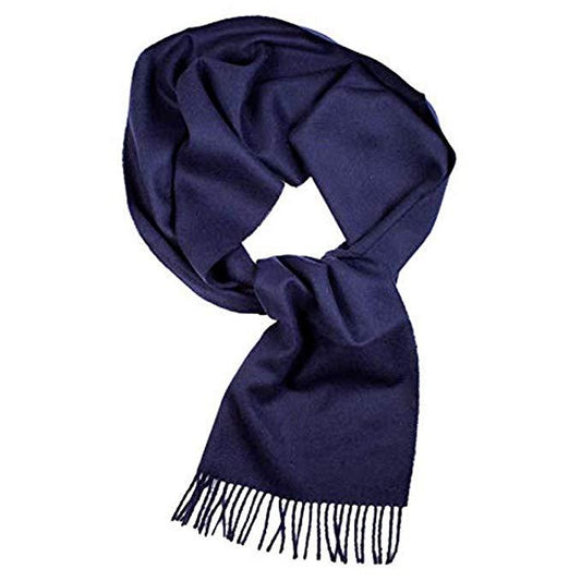 Great Natural Alpaca 100% Baby Alpaca scarf navy blue color 