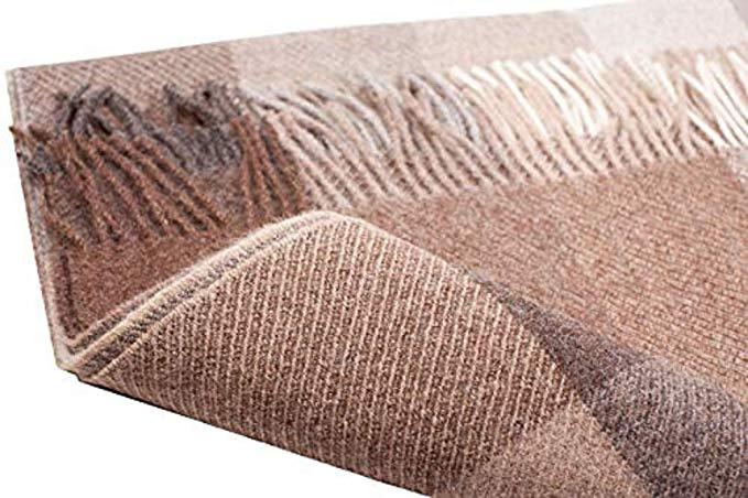 Great Natural Alpaca 100% alpaca throw, beige-grey 