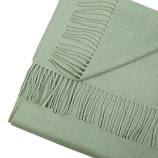 Great Natural Alpaca 100% Baby Alpaca scarf green color 