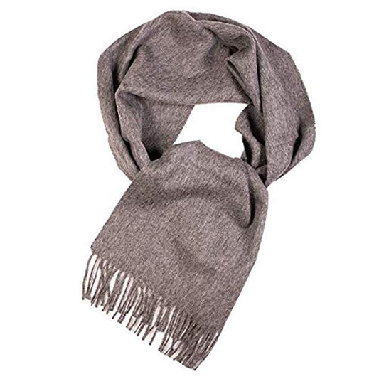 Great Natural Alpaca 100% Baby Alpaca scarf medium gray color 