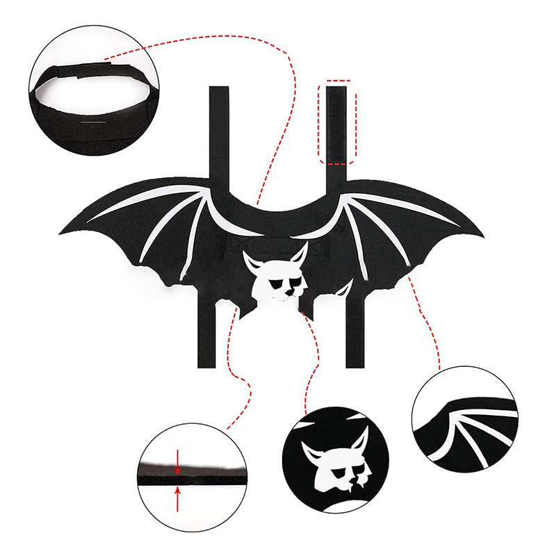 Halloween Pet Bat Wings Cat Dog Decoration Supplies Creative Holiday Funny Costume 