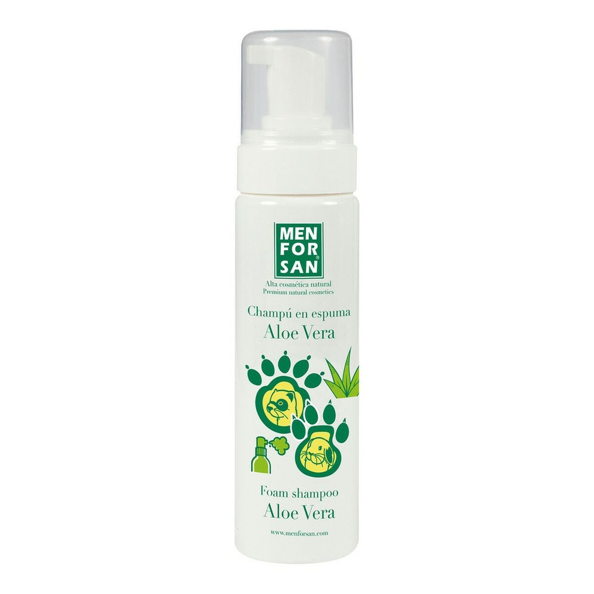 Menforsan Foam Aloe Vera Rodents Ferret Shampoo 200 ml