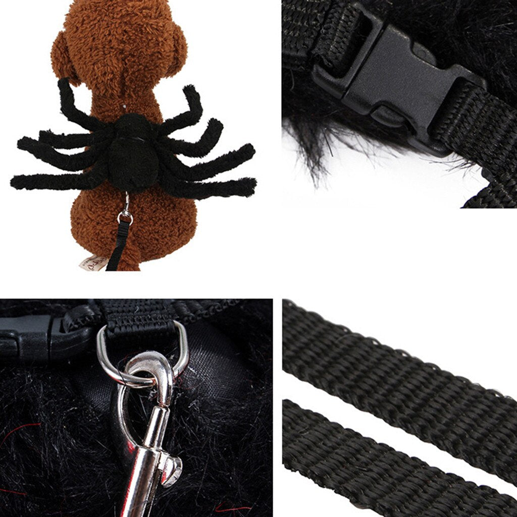 Pet Clothes Cat Dog Costume Halloween Dress Up Spider Chest Strap Art Nature Home Decor Halloween Decoration