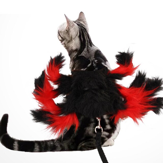 Pet Clothes Cat Dog Costume Halloween Dress Up Spider Chest Strap Art Nature Home Decor Halloween Decoration