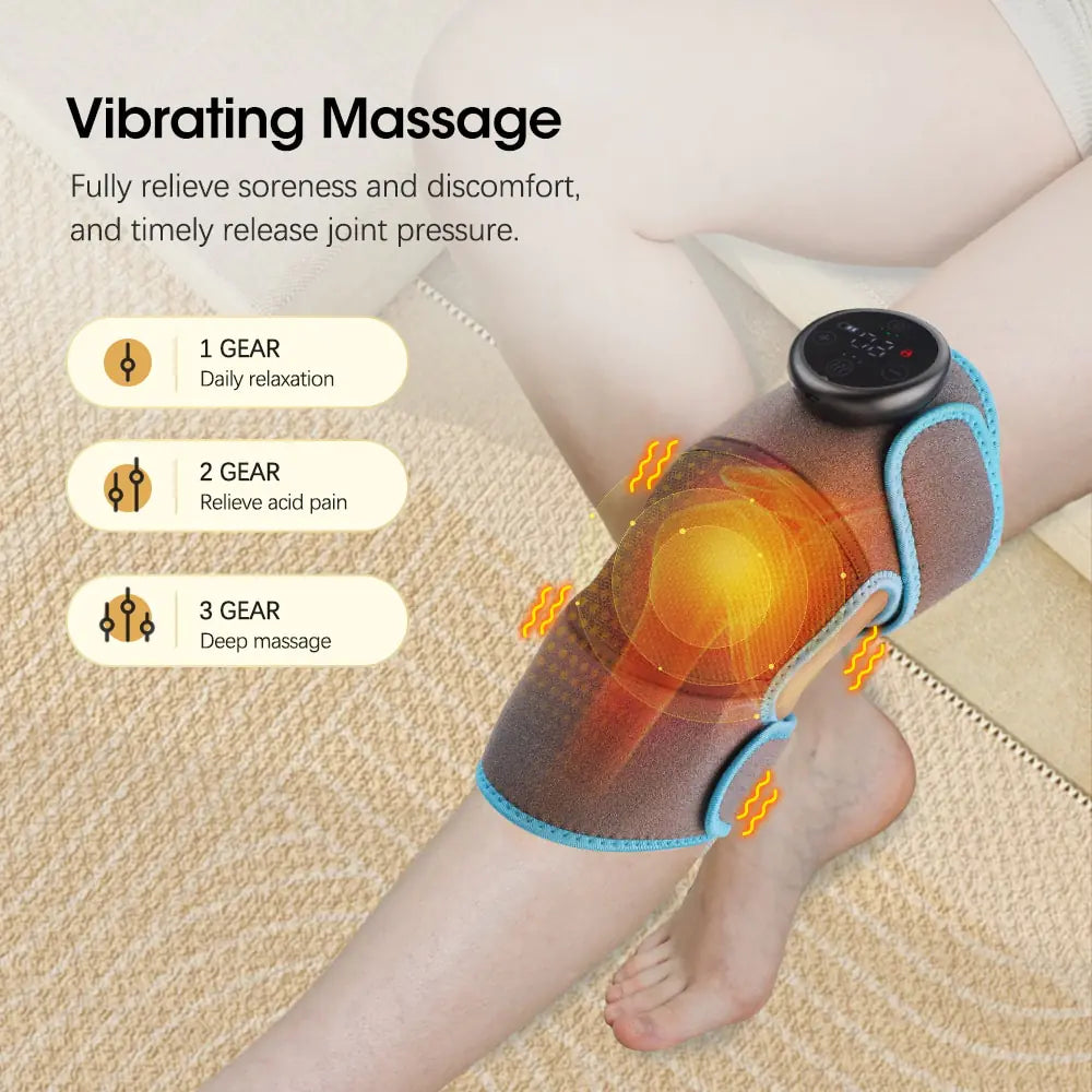 Electric Heating Joint Massage Belt Pad Vibration