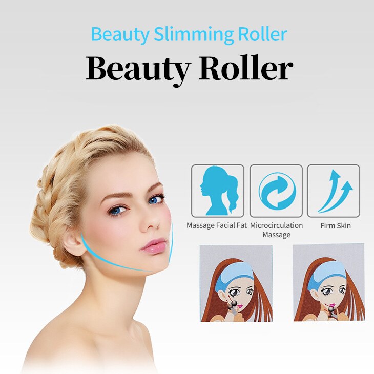 3D Roller Massager Portable Facial Body Massage Lifting Slimming 