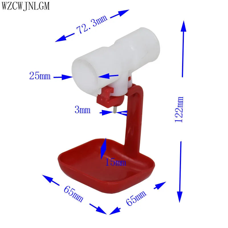 Poultry Birds and Ducks Automatic single cup Water dispenser 25mm Drinking cups Breeding equipment Poultry products 2pcs