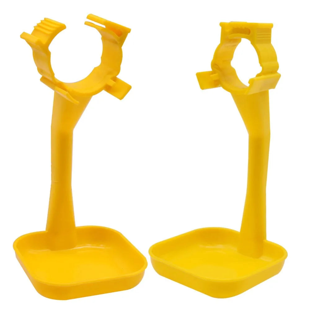 Poultry Feeding Chicken Nipple Fitting Yellow Plastic Cups Pick Poultry Drinking Water Equipment 25mm Pipe Diameter