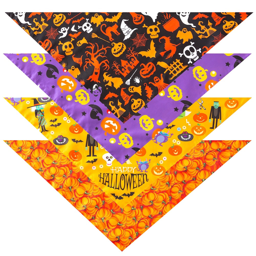 Halloween Dog Cat Bandana Collar Scarf Pet Dog