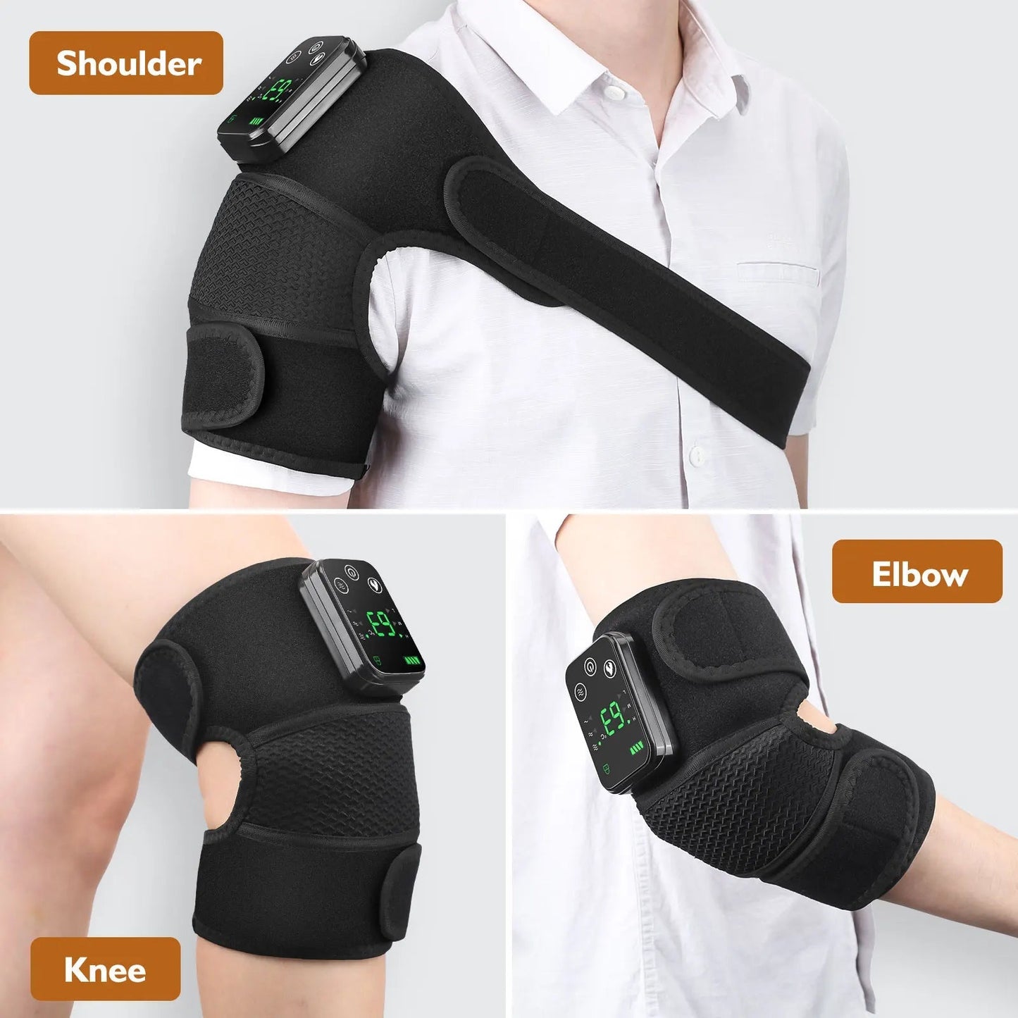 Thermal Knee Massager 3 in 1 Shoulder Knee Elbow Heating Massage 