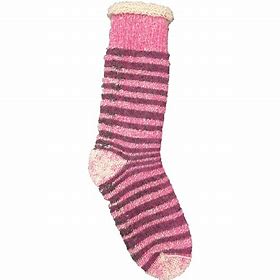 PINK STRIPED COMFORT STOCKINGS 