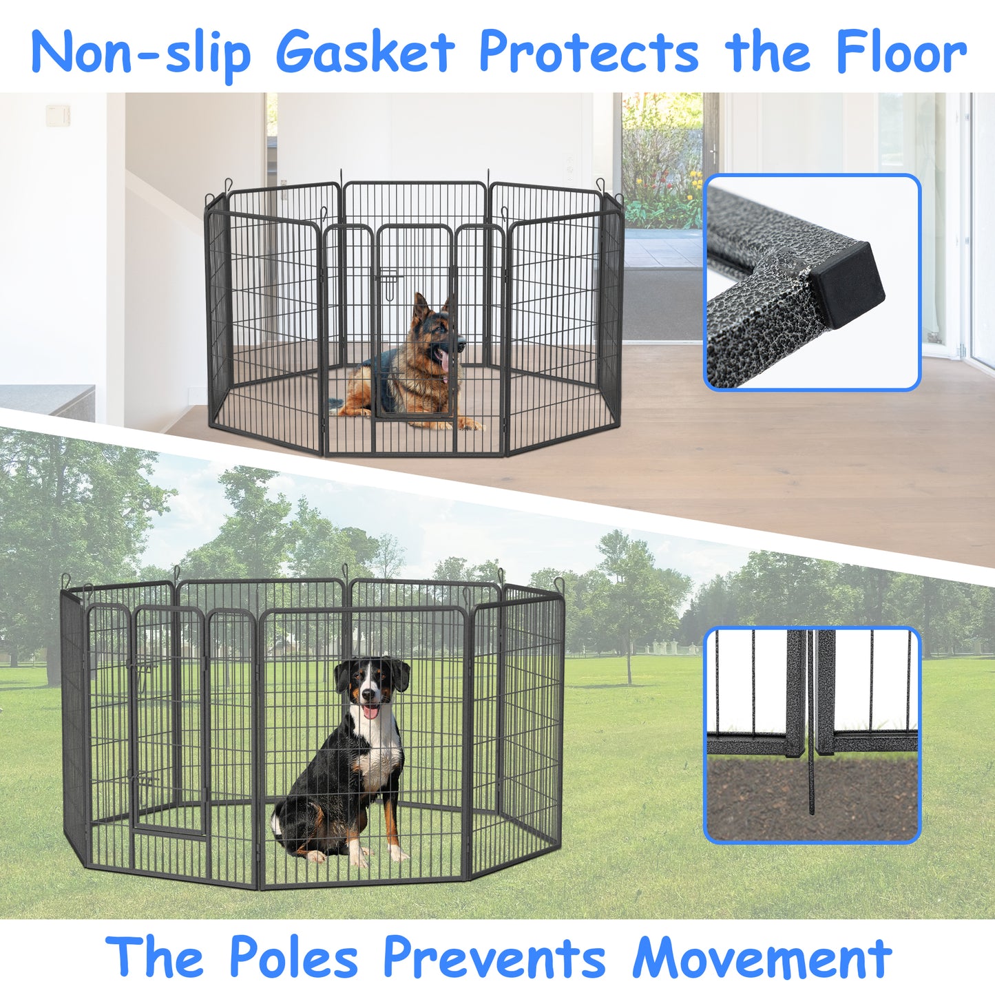 Dog Pens Outdoor 32" Height Foldable24 Panels