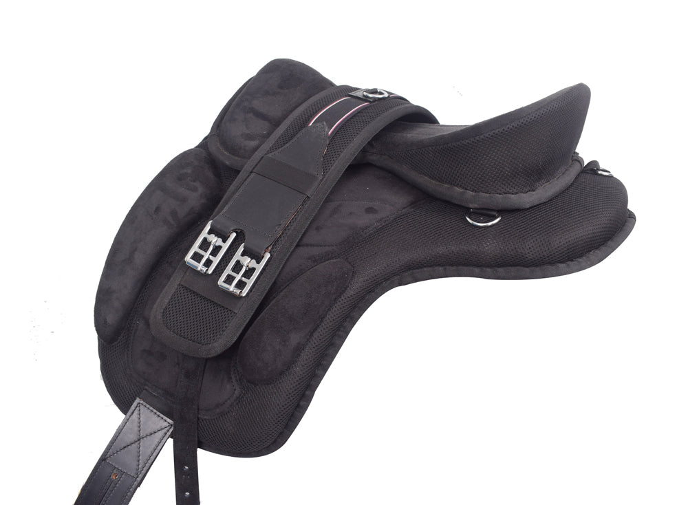 Black Treeless Freemax Synthetic Horse Saddle & Girth Size 15" Inch