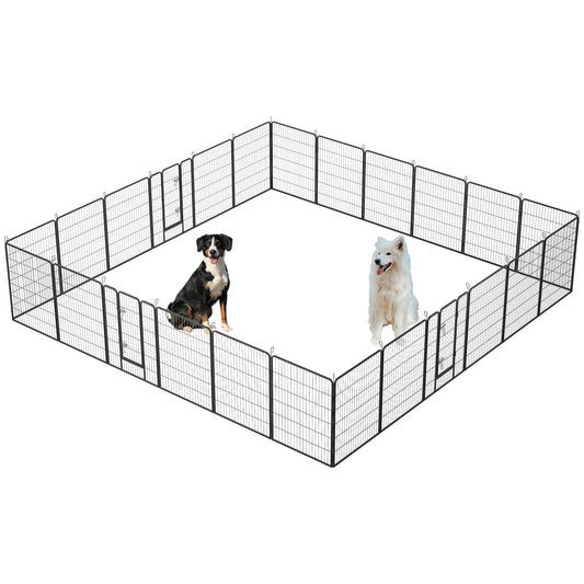 Dog Playpen Foldable 24 Panels Dog Pen 40"