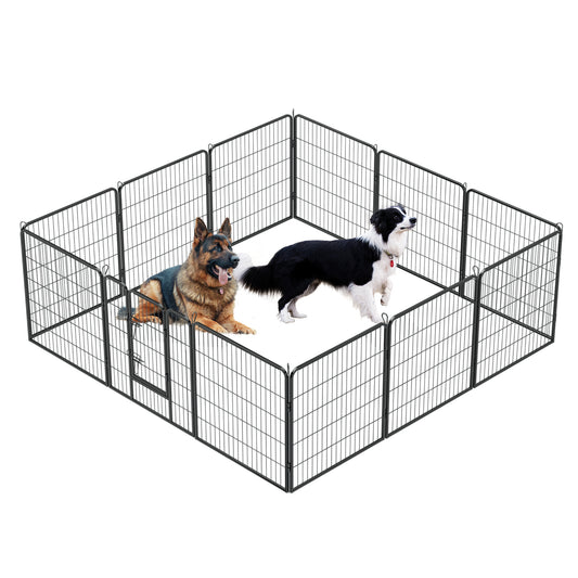 Dog Pens Outdoor 32" Height Foldable 12 Panels Heavy 