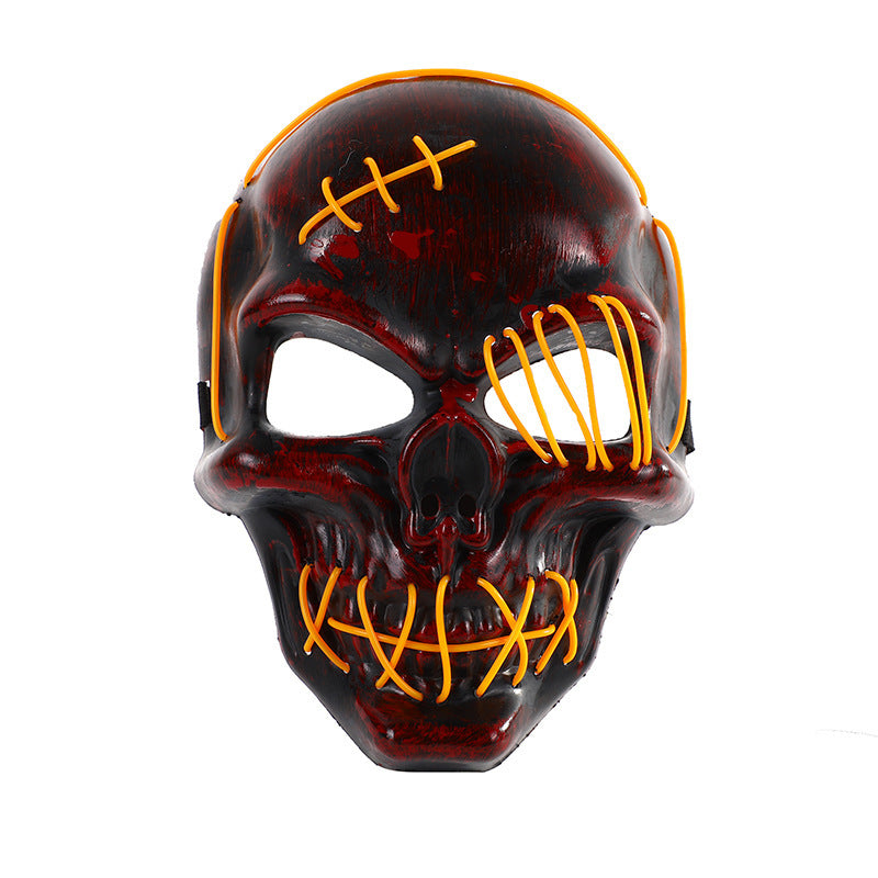 Halloween Scary One-Eyed Pirate Mask Cosplay Led Mask