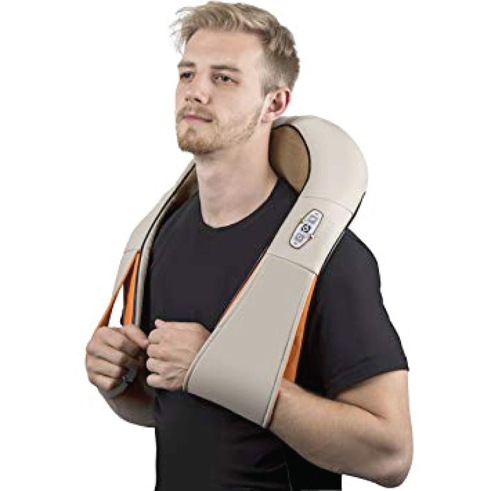 Cervical Massager - Neck Shoulders Back - Heat Knead Shiatsu Massage -