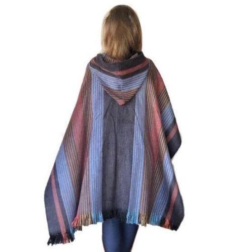 Six Band Alpaca Poncho