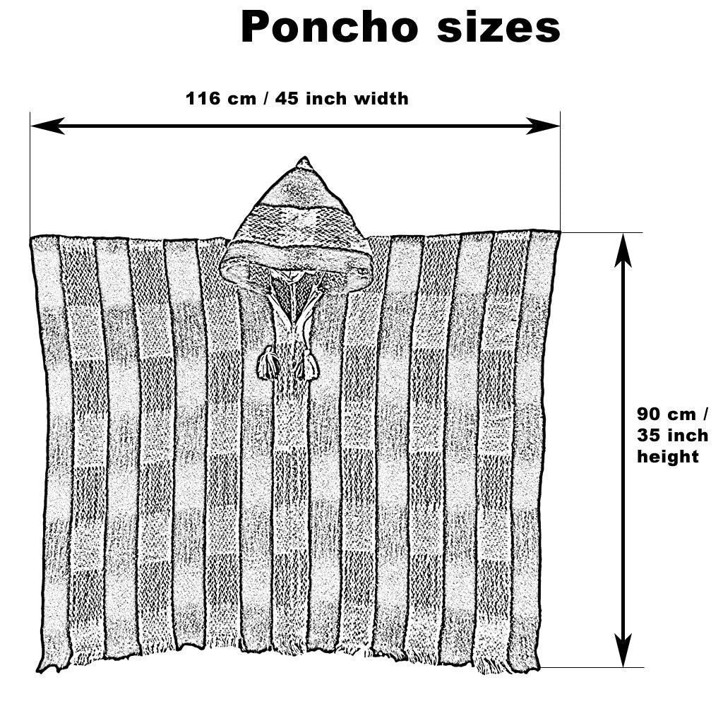 Six Band Alpaca Poncho