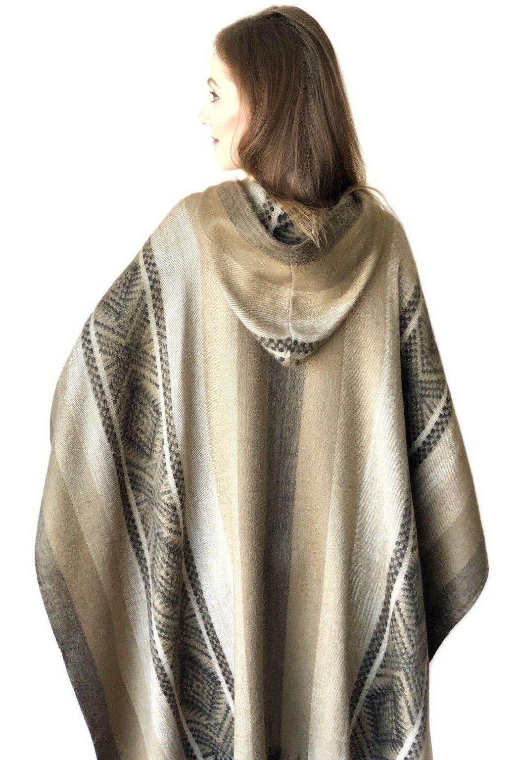 Soft Gold Incan Alpaca Poncho