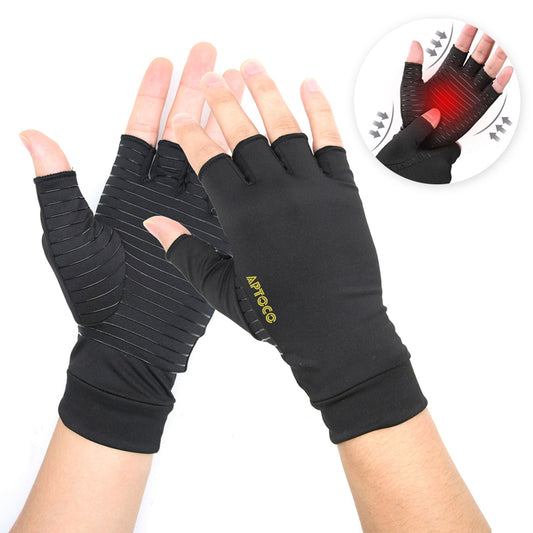 Arthritis Gloves for Men Women, Compression Copper Fiber Anti Slip